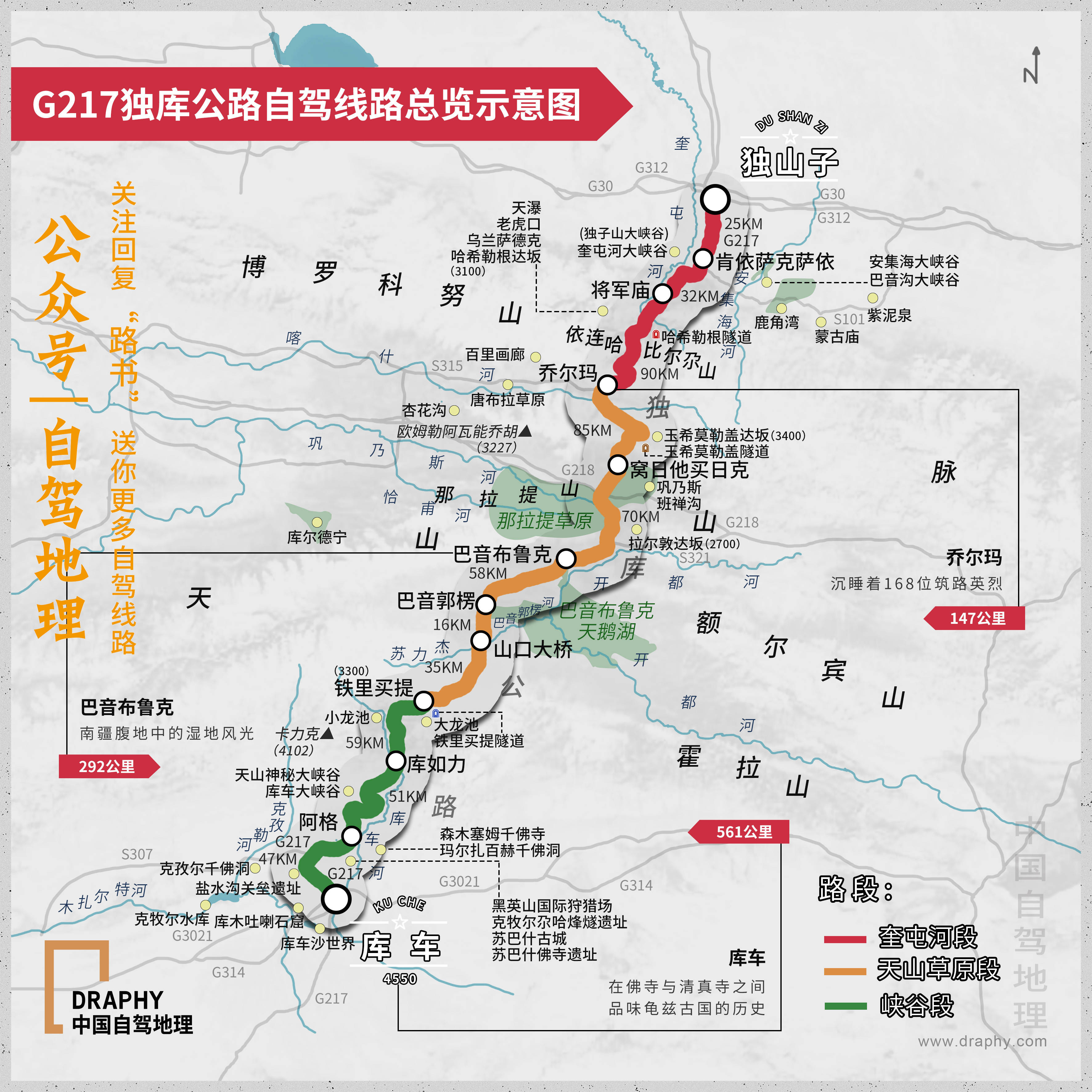 独库公路全程最新地图详解